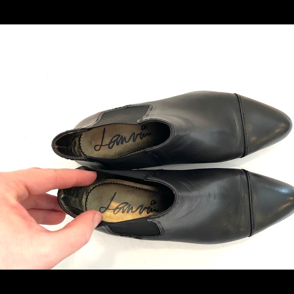 Lanvin Black Leather Chelsea Slip on Studded Boot - Picture 8 of 12